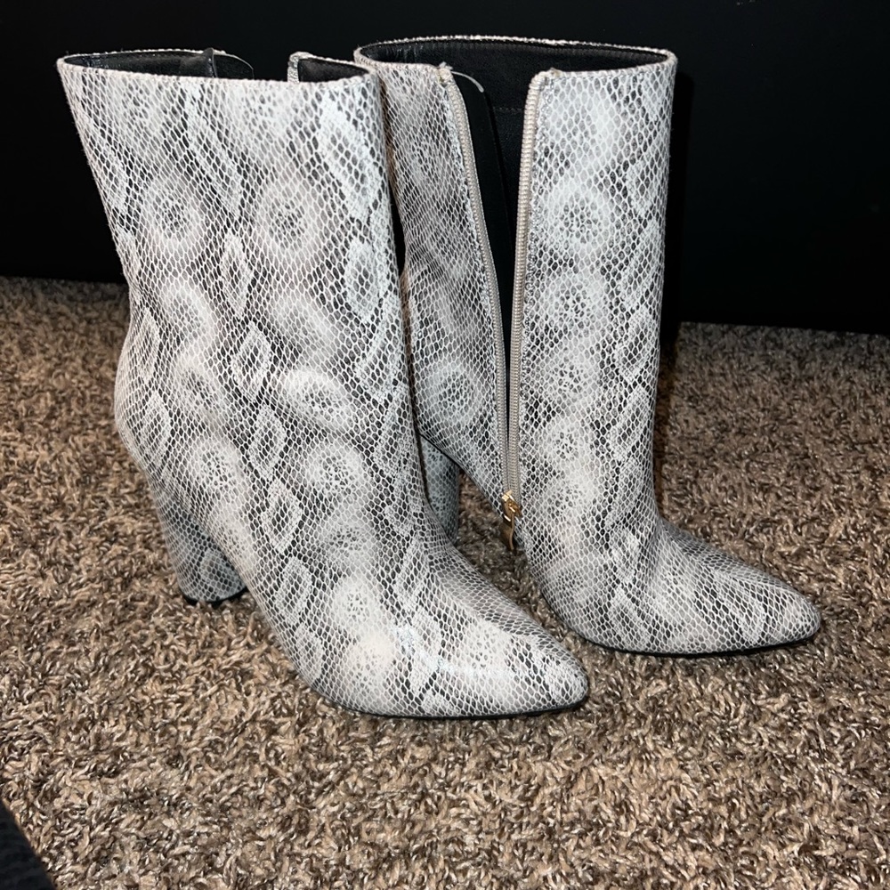 Snake skin boots